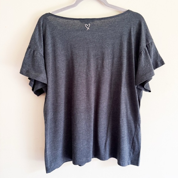 Victoria's Secret Dark Gray Bombshell Tee Size L - Picture 4 of 5